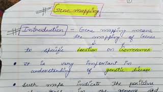 Gene Mapping Concept in Biotechnology  History Types by Ritikas Tutorial [upl. by Howenstein]