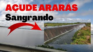 Açude ARARÁS sangrando um espetáculo erikaalmeida9502 [upl. by Yrffoeg]