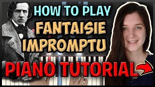 How To Play quotFantaisie Impromptuquot by Chopin  Easy Piano Synthesia Piano Tutorial HD [upl. by Acissej885]