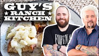 Christian Petronis Fresh Stracciatella  Guys Ranch Kitchen  Food Network [upl. by Close]