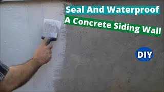 How To Seal And Waterproof Concrete Wall  Basement and Siding Walls Using Drylok [upl. by Tisbe]