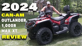 2024 CanAm Outlander 1000R Max XT 4 wheeler review  Only one on YouTube [upl. by Sidoma]