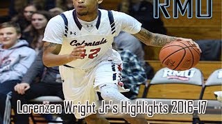 TwiniT Lorenzen Wright Jrs Highlights 201617 [upl. by Parrnell]