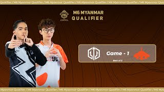 Game  1 BURMESE GHOULS vs ZINO ESPORTS  M6 Myanmar Qualifier [upl. by Adnarym]