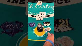 Blackjack Masterclass 💥 Huge Wins in One Epic Session shorts [upl. by Tillie]