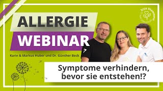 Heuschnupfen Pollenallergie LIVE Allergie Webinar mit Dr Günther Beck Karin amp Markus Huber [upl. by Jewell]