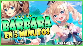 BARBARA BUILD RAPIDA EN 5 MINUTOS 💦🎹  Guía build Bárbara  Genshin Impact [upl. by Porcia]