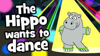 Animal childrens song  Hippo dance  The Hippo wants to dance  Hooray Kids Songs amp Nursery Rhymes [upl. by Ertnod]