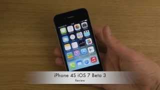 iPhone 4S iOS 7 Beta 3  Review [upl. by Ddat]