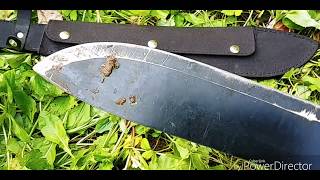 Machete Herbertz mit Holzgriffschalen Camping Garten [upl. by Htnamas948]