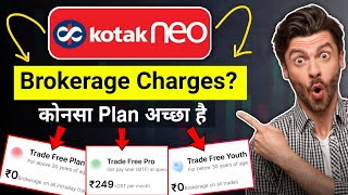 Kotak Neo Brokerage Charges 2024  Kotak Neo Trade Free Youth Plan Details [upl. by Llenel]