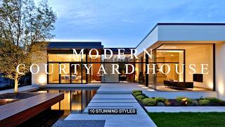 Modern Courtyard House Design Concepts Explore 10 Stunning Styles [upl. by Yedrahs197]