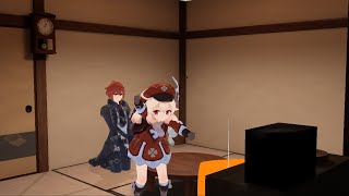 mashiro mitsumine dance but with klee  Genshin Impact MMD [upl. by Franz]