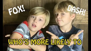 FULLER HOUSE TWINS PLAY WHOS MORE LIKELY TO [upl. by Inverson]