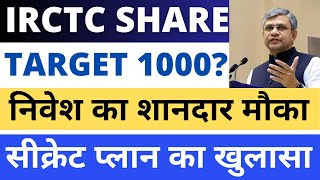 IRCTC Share Latest News  IRCTC Share Analysis  IRCTC Target Price  Traders Dream [upl. by Roxanna331]