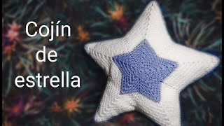 como hacer cojín de estrella a crochet ⭐TUTORIAL⭐ [upl. by Daniels]