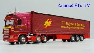 Corgi Scania R620 Curtainside C J Haynes amp Son by Cranes Etc TV [upl. by Nelac]