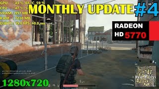 HD 5770  6770 1GB  PUBG  Monthly Update 4 [upl. by Woodson]