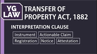 Section 3 of TPA  Instrument Actionable Claim Registration Notice and Attestation  YG Law [upl. by Xed]