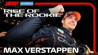 Max Verstappen From Teenage Sensation To Double World Champ  Rise Of The Rookie  Aramco [upl. by Ardnasyl]