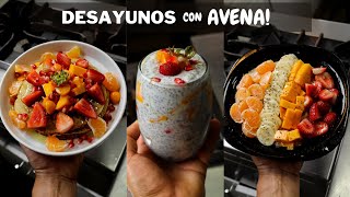 3 Formas de Preparar AVENA para el Desayuno  Rico y Saludable  Abelca [upl. by Brenza]