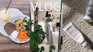 VLOG  Sade ve Sağlıklı Bir Sabah  Spor Kahvaltı ve Pratik Tarifler  Yeşil Mercimek Salatası [upl. by Llewol]