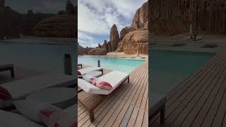 Luxury travel Habitas Alula Saudi Arabia subscribe for more [upl. by Fitalludba]