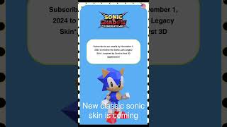 New classic sonic skin coming to Sonic x shadow generations [upl. by Tyson]