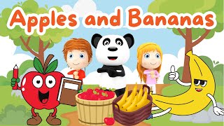 Apples and Bananas Song  Nursery rhymes  Kids Song  🐝 BumBumTv🐝 [upl. by Ahsened]