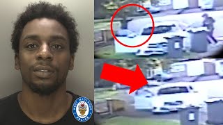 CCTV Captures Birmingham Rapper Safone Aiming Gun At Moving Car [upl. by Rimahs]