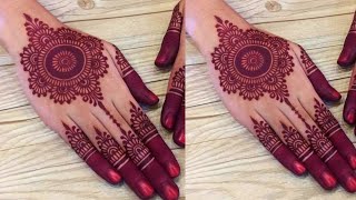 Easy Gol Tikki Mehndi Design For Beginners  Bridal Arabic Flower Mehndi Design  Simple Mehndi [upl. by Nathaniel83]