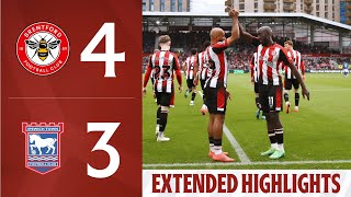 Brentford 43 Ipswich Town  Extended Premier League Highlights [upl. by Eirallih586]