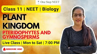 Plant Kingdom  Pteridophytes  Gymnosperms  AAGAZ NEET 2024 Batch  Shruti Maam  One Stop NEET [upl. by Bainbrudge]