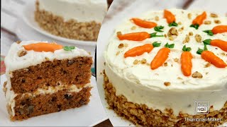 Amazing Carrot Cake with Cream Cheese Frosting [upl. by Tamara109]