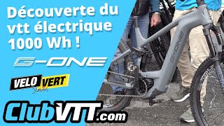 Vtt électrique Gitane GOne le vttae français avec une capacité de batterie de 1000 Wh   748 [upl. by Ardnu]