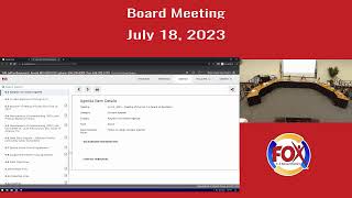 Fox C6 Board of Education Meeting  7182023 [upl. by Hearsh]