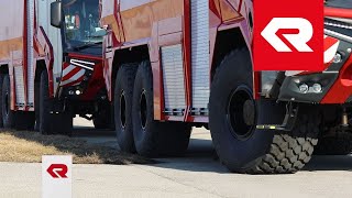 PANTHER 6x6 – Test drive – Rosenbauer ARFF vehicle [upl. by Terrance494]