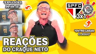 VEXAME NO CLÁSSICO OLHA COMO O CRAQUE NETO REAGIU A SÃO PAULO 3X1 CORINTHIANS PELO BRASILEIRÃO [upl. by Brantley]