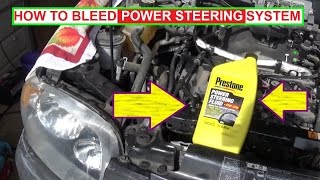 How to bleed Power Steering System the RIGHT WAY Bleed Powersteering [upl. by Rennold]