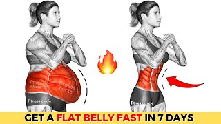 Do This 30Min Every Morning For 1 Week to Get Flat Belly ➜100 Guaranteed l STANDING ABS WORKOUT [upl. by Claire373]