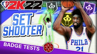 Best Shooting Badges on NBA 2K22  Set Shooter Badge Full Details [upl. by Steinway]