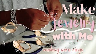 Small Business Diaries Making Wire Rings  Make Jewelry with Me [upl. by Enial]