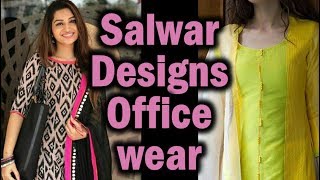 Best Office Wear Salwar Kurti Designs  Formal Churidhar for Interview [upl. by Yhtac]