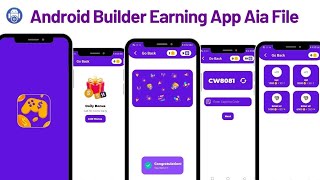 Android Builder Earning App Aia File  Task Earning App Aia File Niotron kodular aiafile admobunity [upl. by Annyahs]