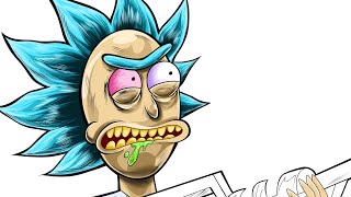 How to draw Rick and Morty [upl. by Mohorva]