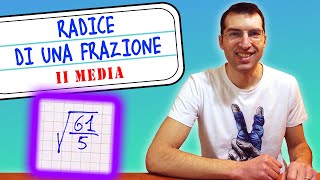 Come si calcola la radice quadrata di una frazione  Seconda Media Tutorial per genitori [upl. by Jairia]