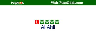 Al Ahli vs Al Wahda Prediction [upl. by Aenaj]