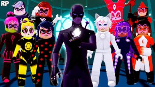 ALL AKUMATIZED VILLAINS DO GRUPO NO MIRACULOUS RP  MIRACULOUS ROBLOX [upl. by Nnaarat]