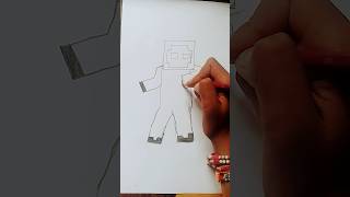 Easy way to draw Entity  Minecraft  shorts trending 🔥🔥 [upl. by Owens]