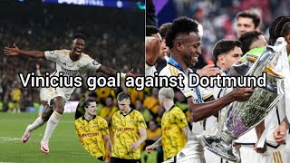 Vinicius Jr goal for Real Madrid against Dortmund in champions league final [upl. by Marler754]